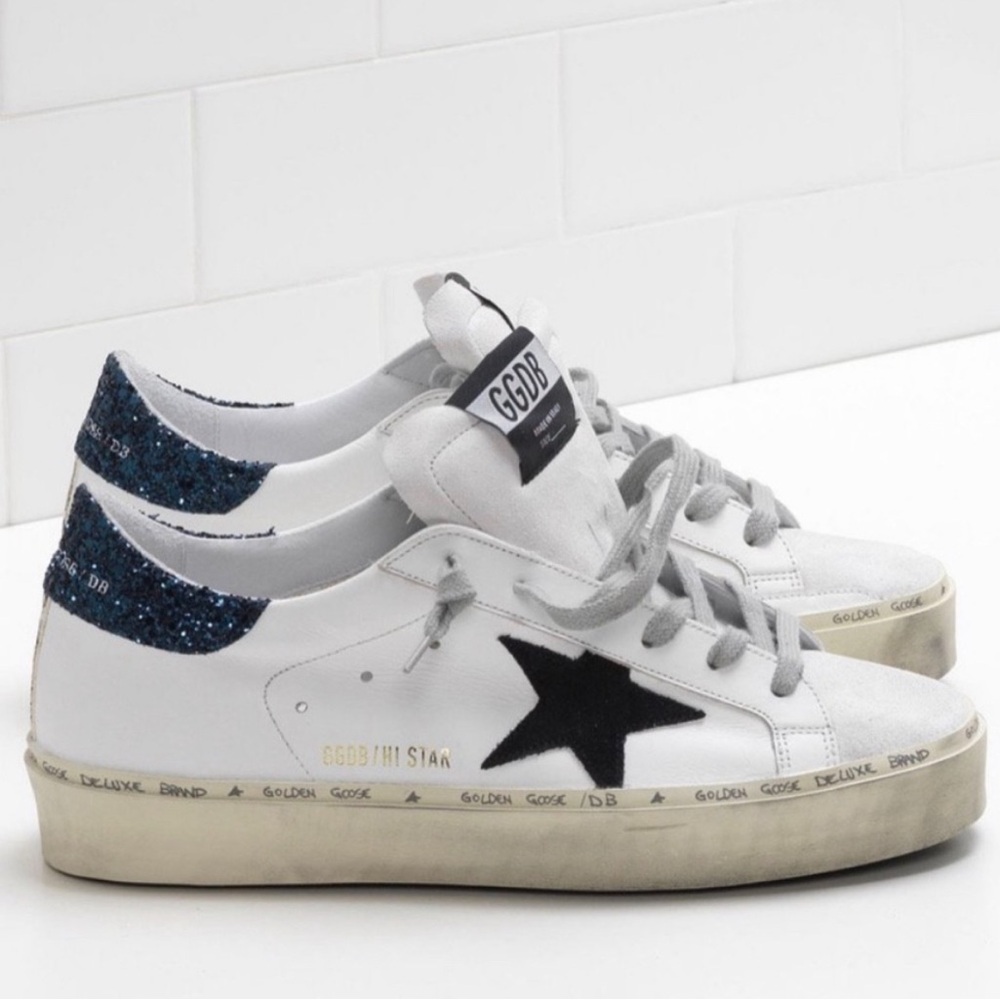 GOLDEN GOOSE GGDB WHITE HI-STARS
